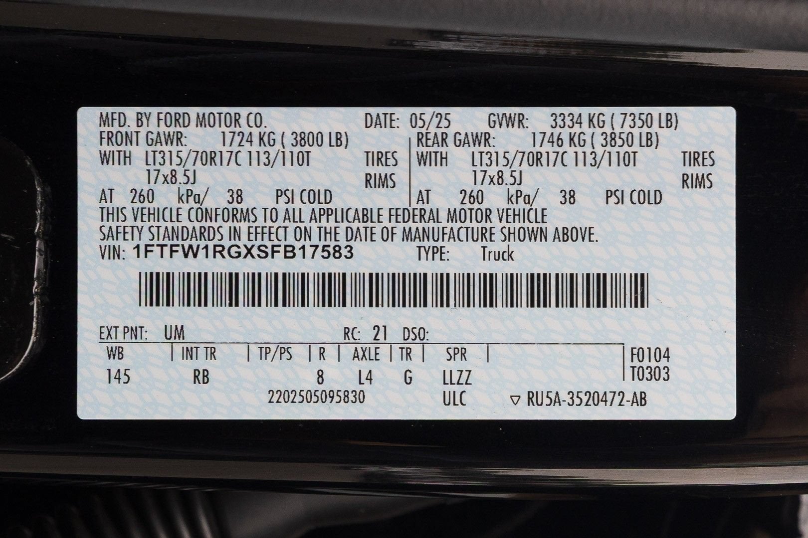 2025 Ford F-150 Raptor