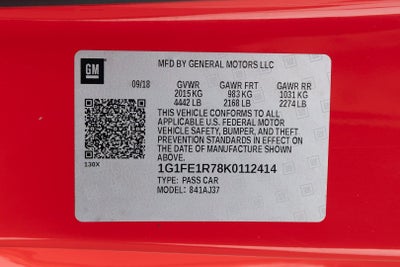 2019 Chevrolet Camaro 1SS