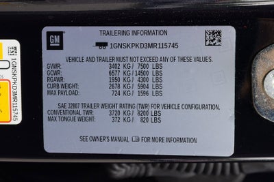 2021 Chevrolet Tahoe Z71