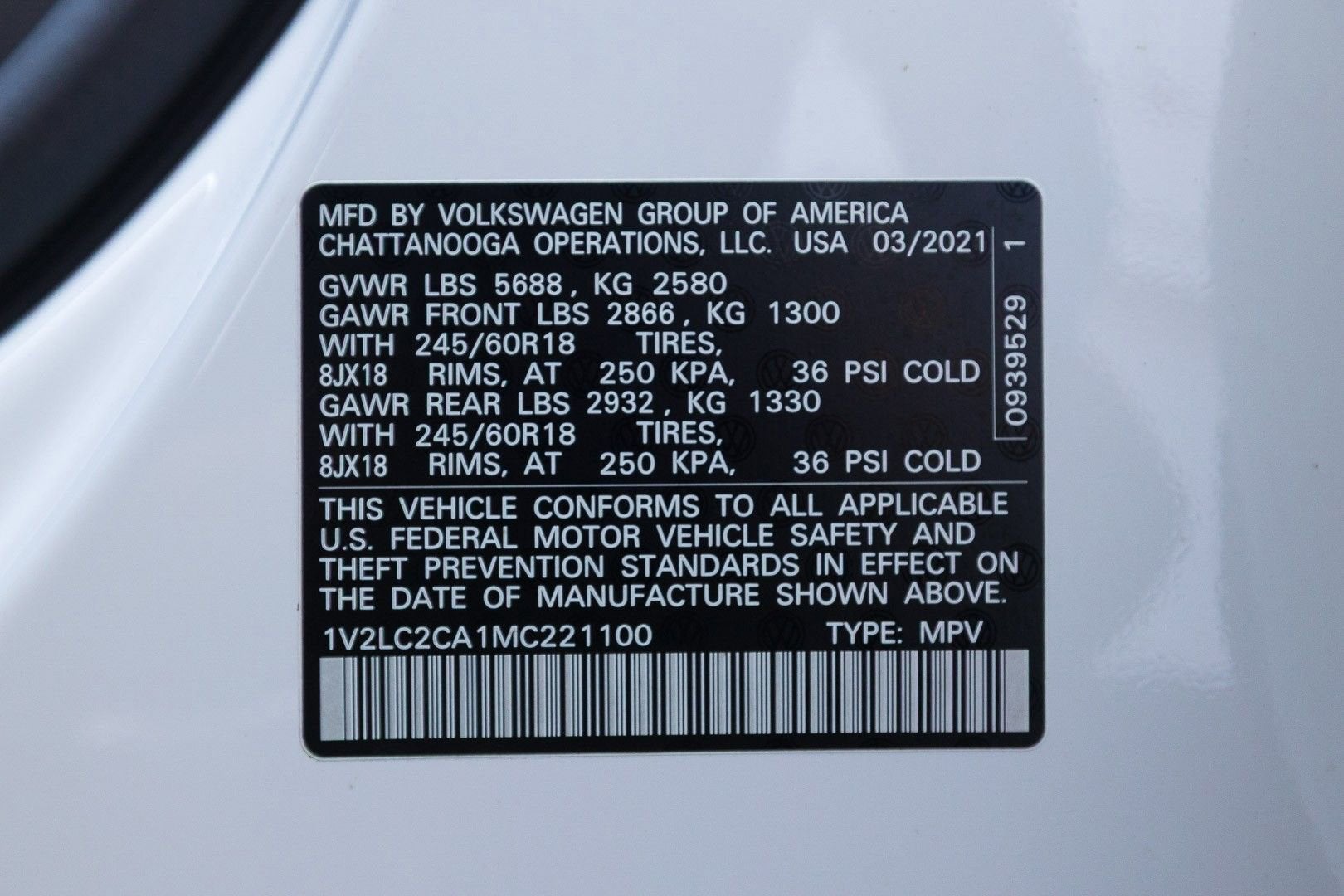 2021 Volkswagen Atlas Cross Sport 2.0T SE