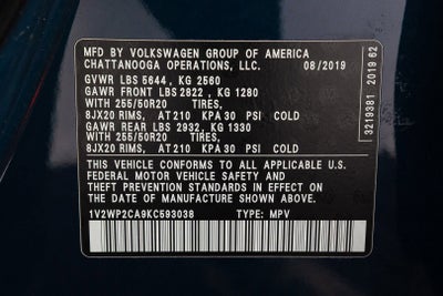 2019 Volkswagen Atlas 2.0T SE w/Technology