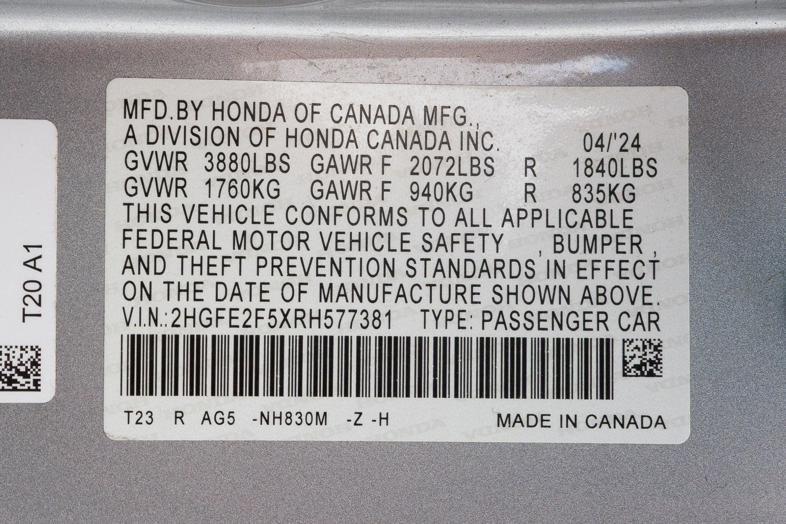 2024 Honda Civic Sedan Sport