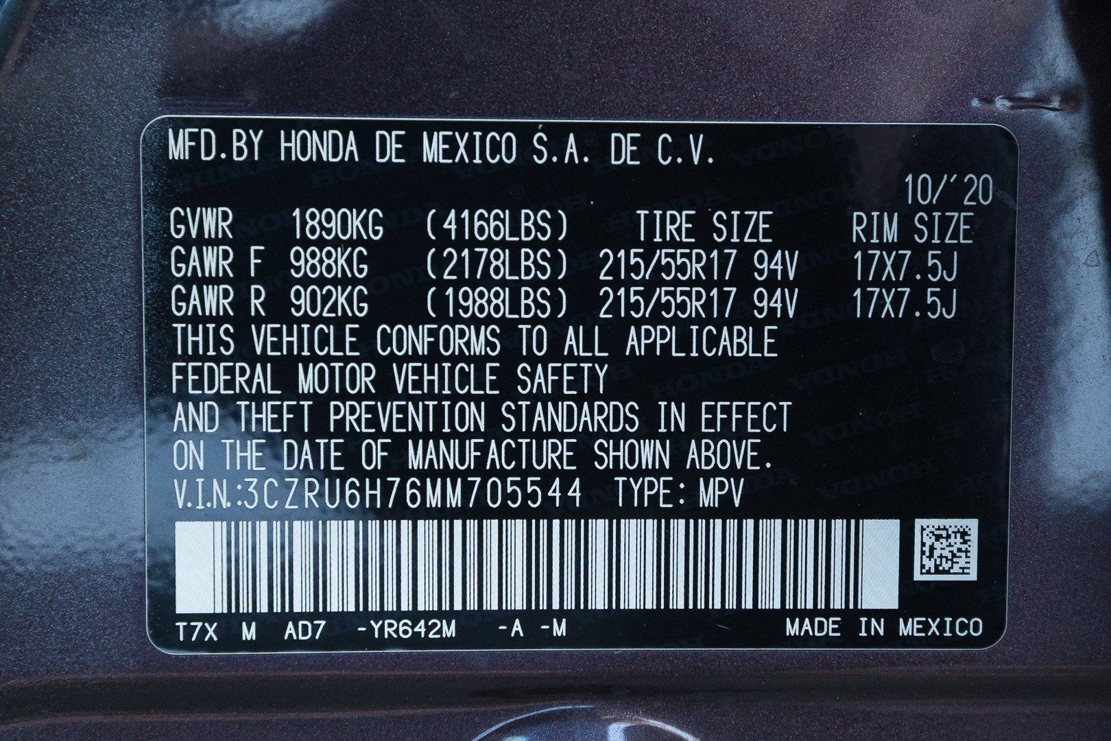 2021 Honda HR-V EX-L
