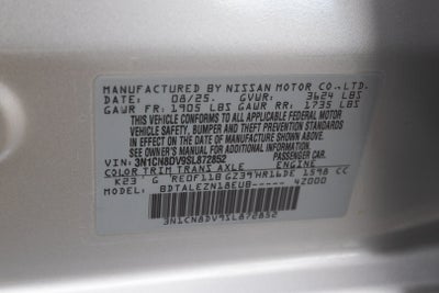 2025 Nissan Versa S