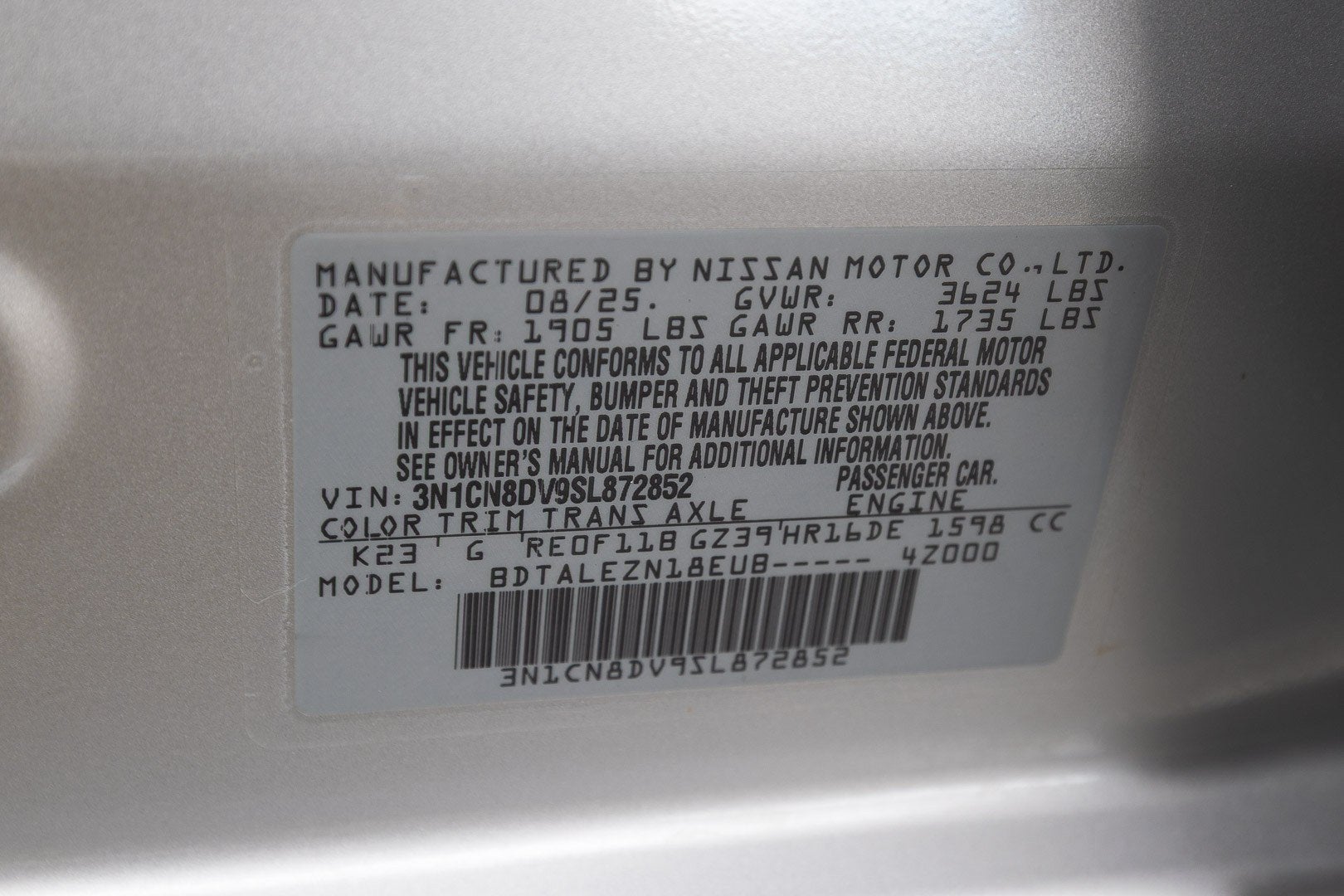 2025 Nissan Versa S