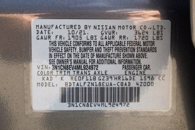 2021 Nissan Versa SV