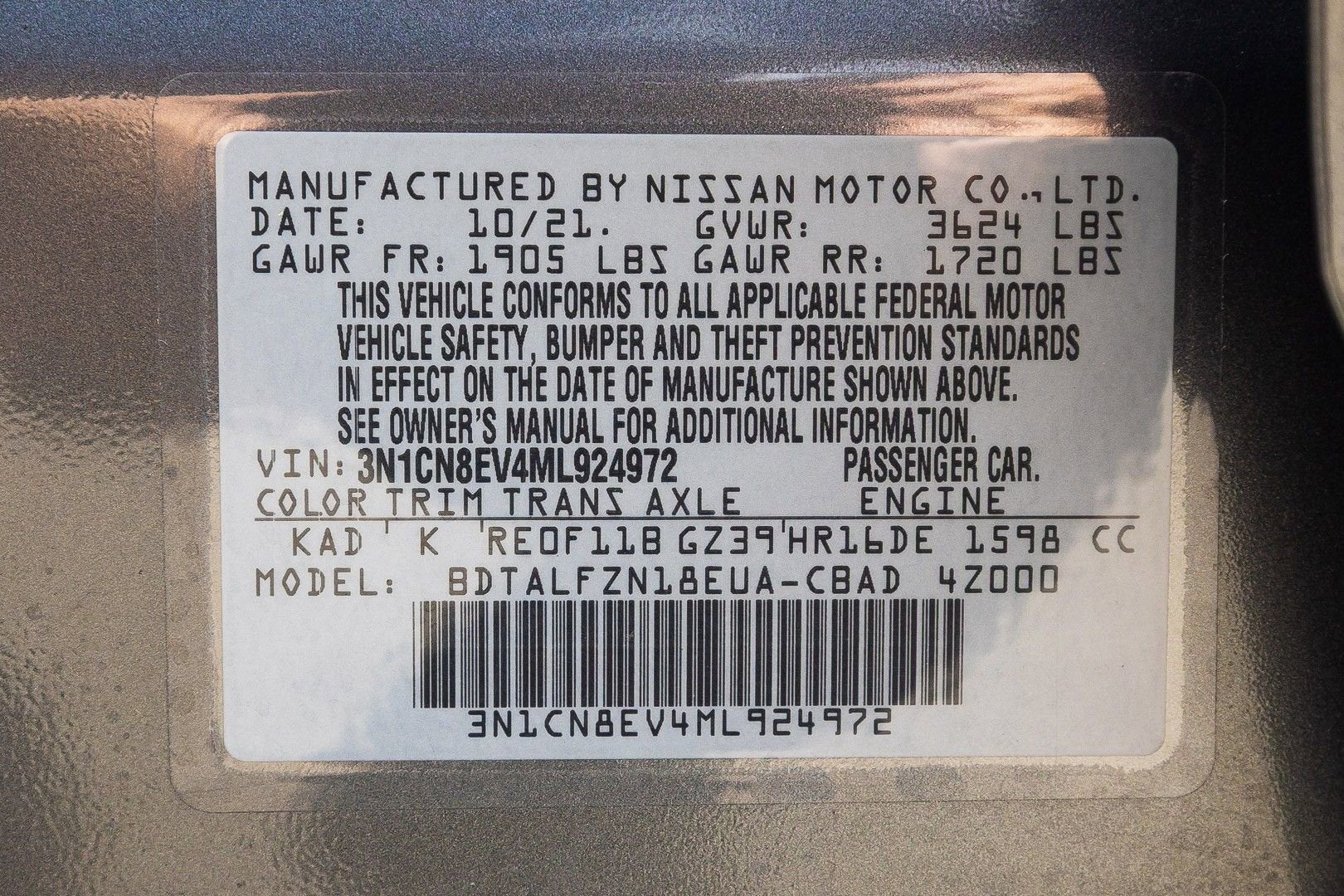 2021 Nissan Versa SV