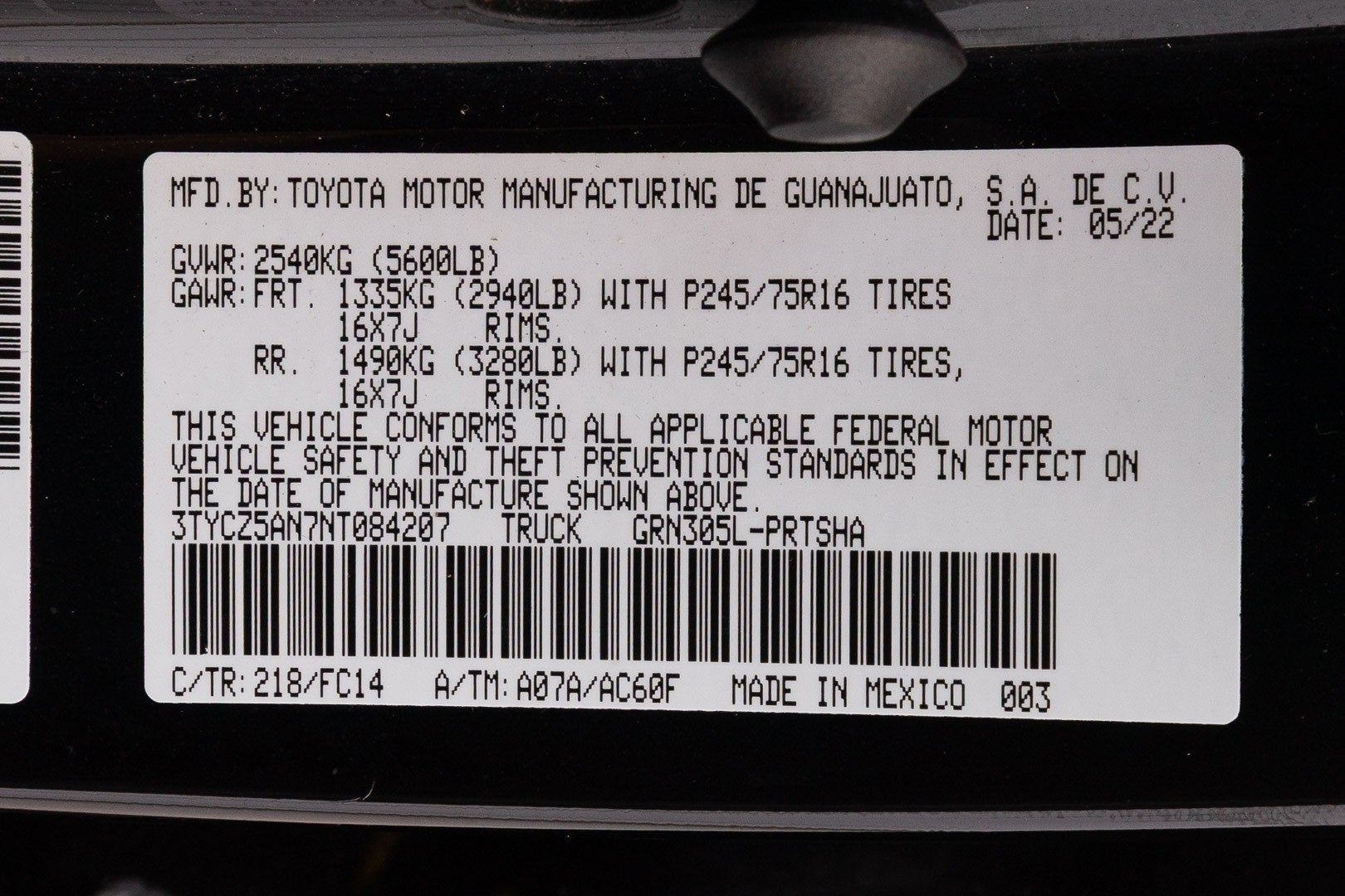 2022 Toyota Tacoma 4WD SR