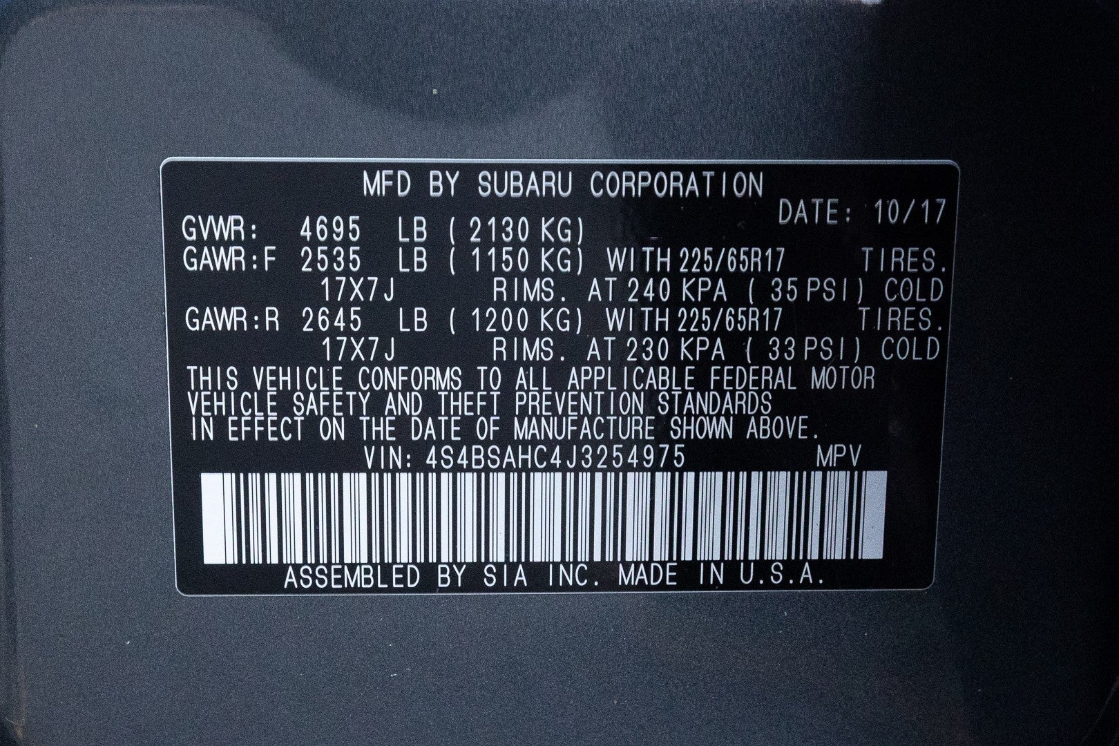 2018 Subaru Outback Premium