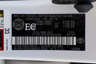 2019 Toyota Avalon XLE