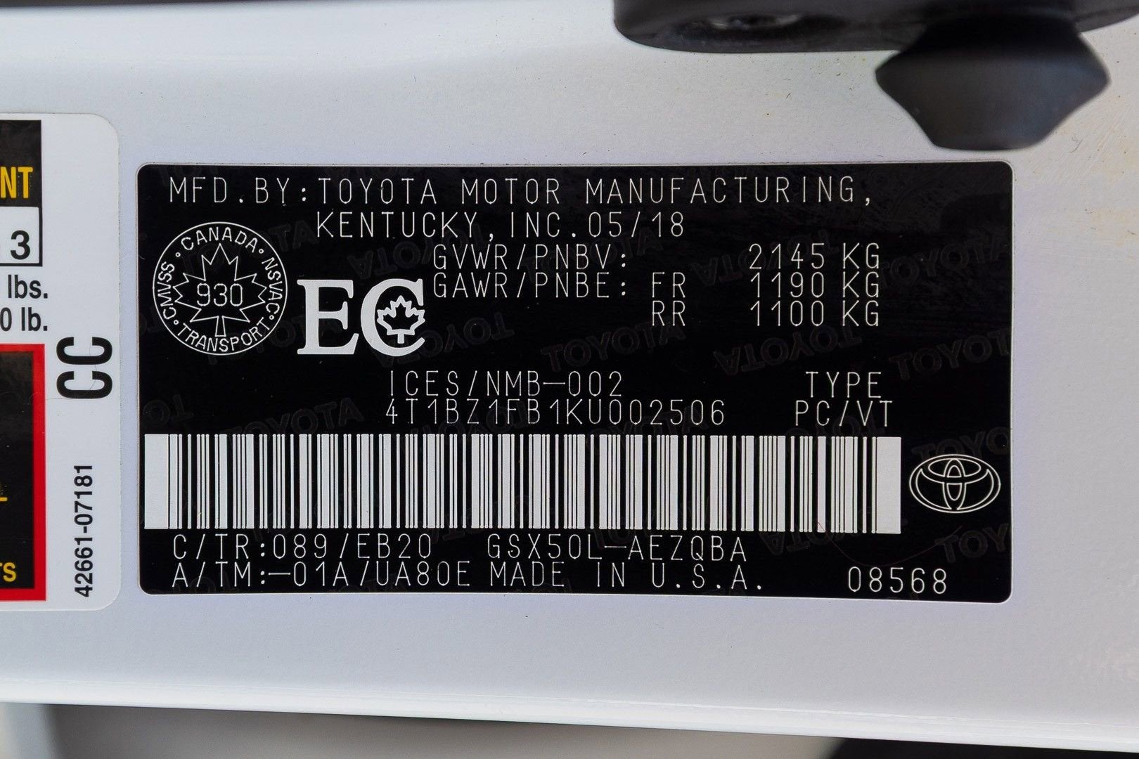 2019 Toyota Avalon XLE