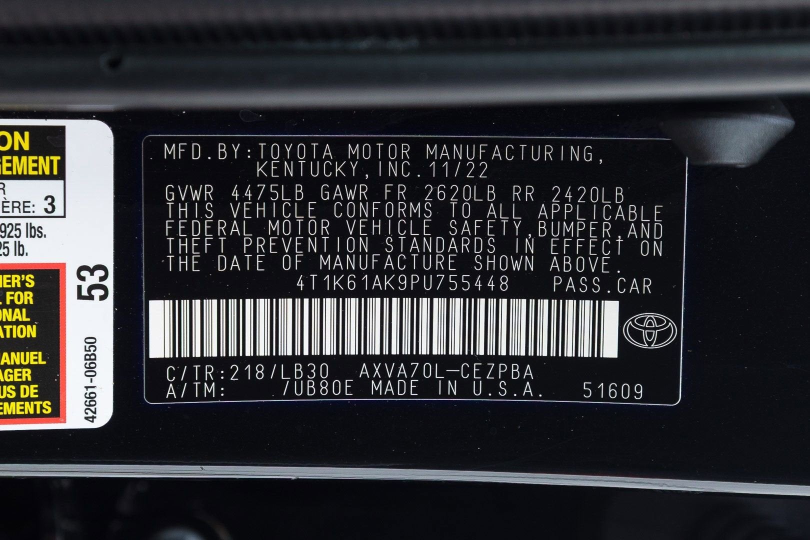 2023 Toyota Camry XSE