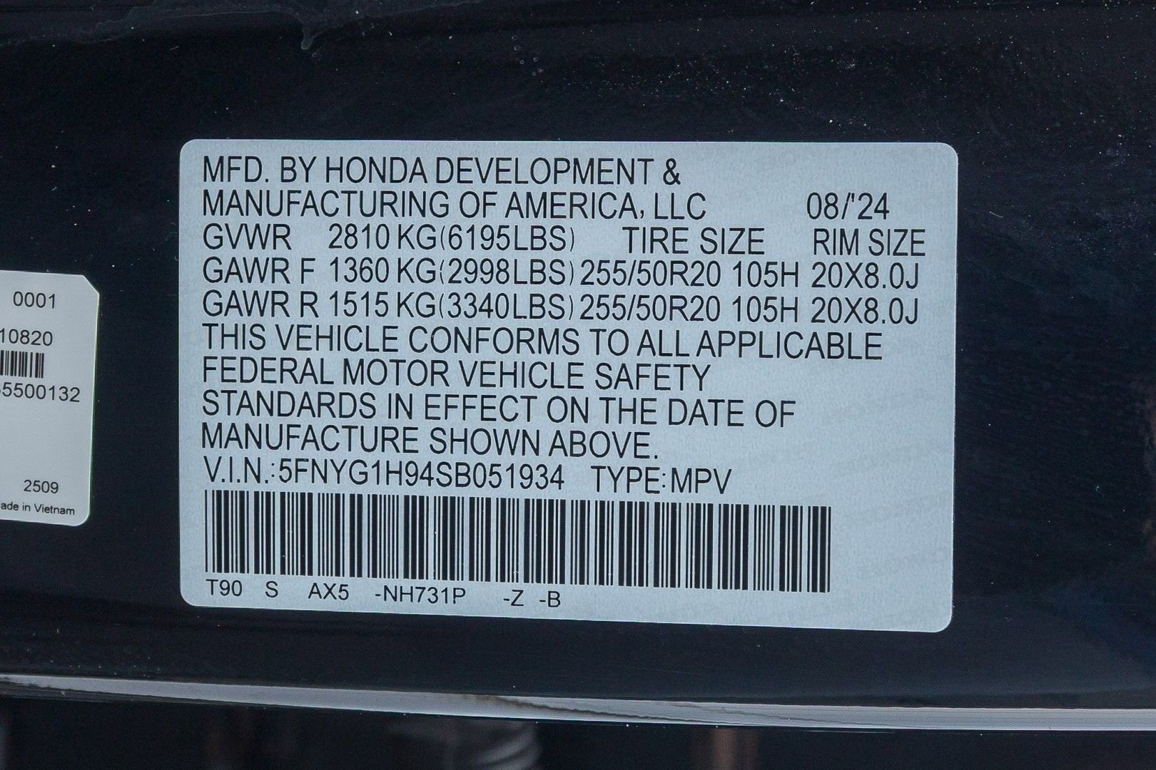 2025 Honda Pilot Black Edition