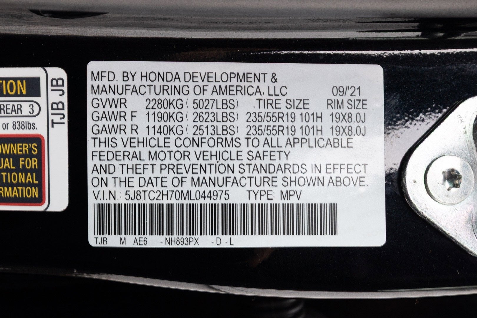 2021 Acura RDX w/Advance Package