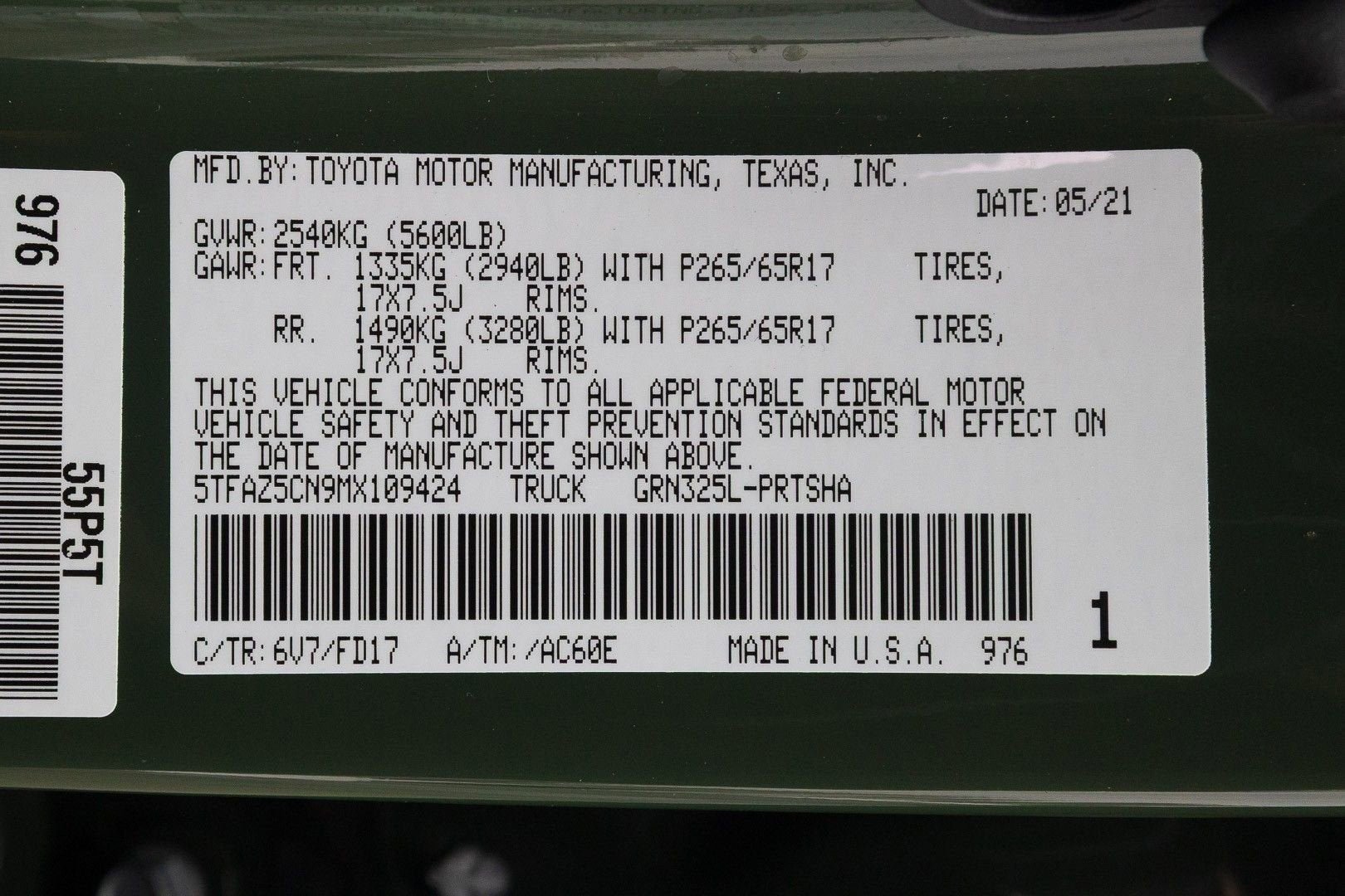 2021 Toyota Tacoma 2WD SR5