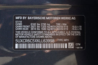 2019 BMW X5 xDrive40i