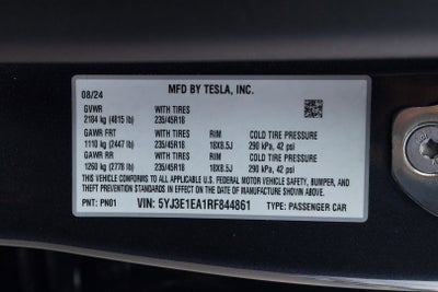 2024 Tesla Model 3 4DR RWD