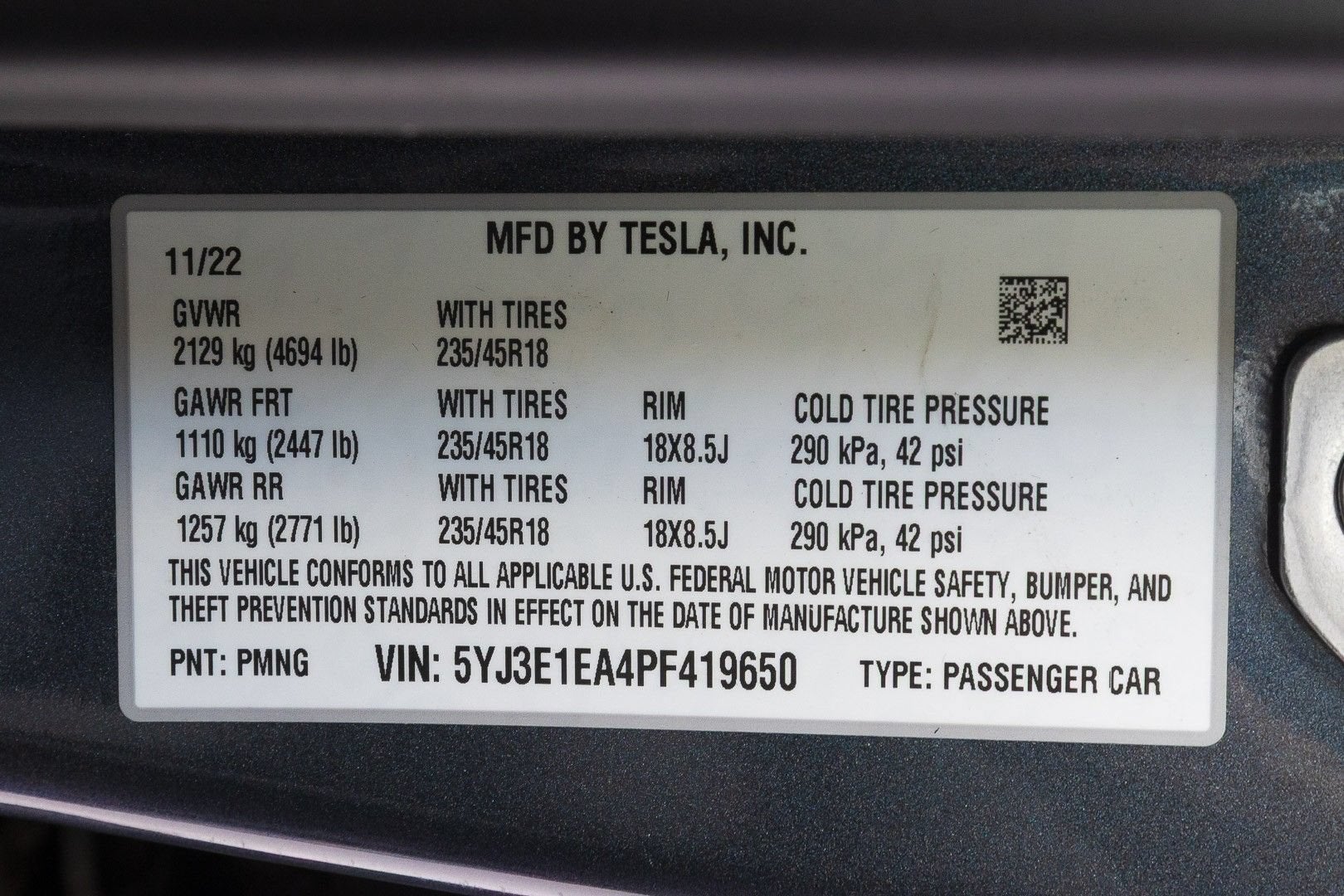 2023 Tesla Model 3 4DR RWD