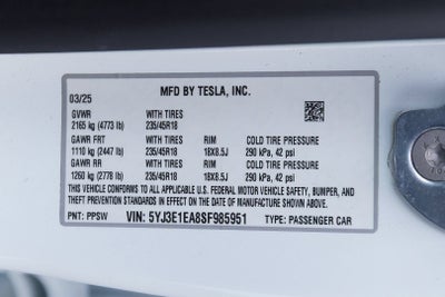 2025 Tesla Model 3 Long Range