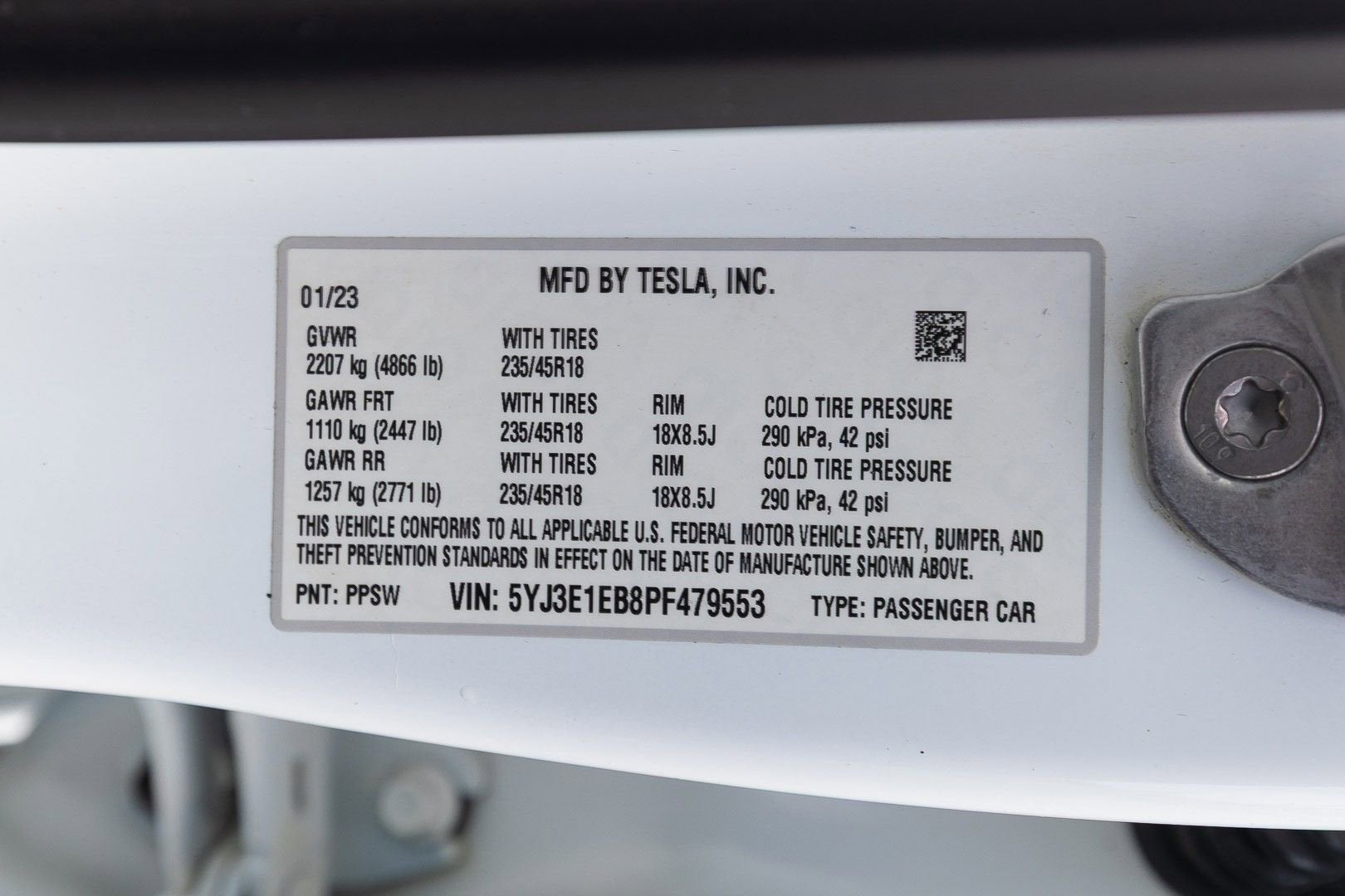 2023 Tesla Model 3 Long Range