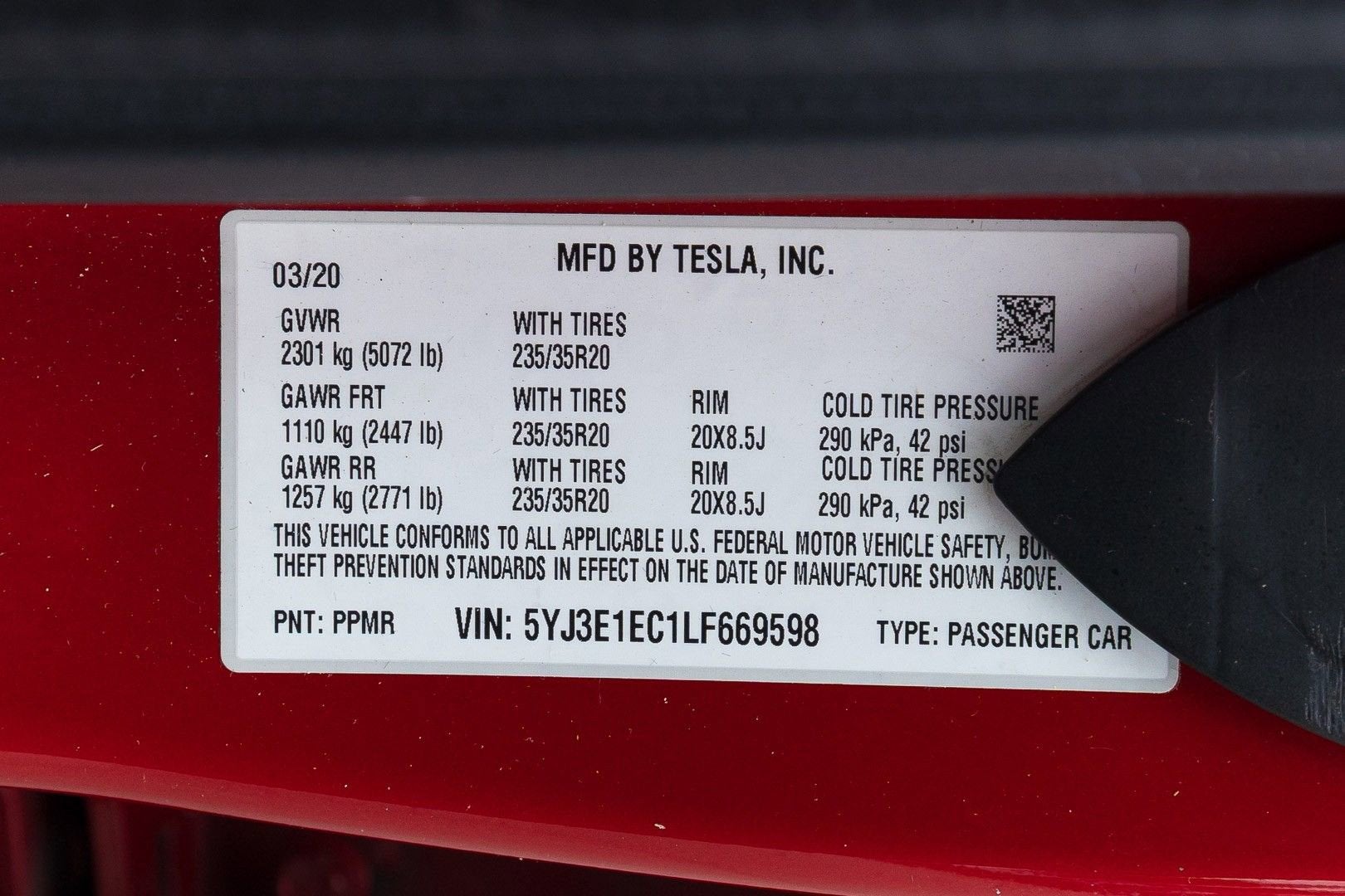 2020 Tesla Model 3 Performance