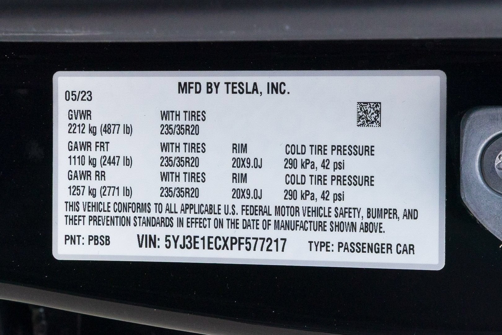 2023 Tesla Model 3 Performance