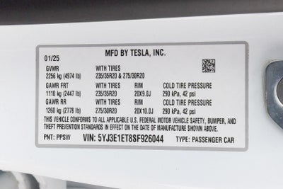 2025 Tesla Model 3 Performance
