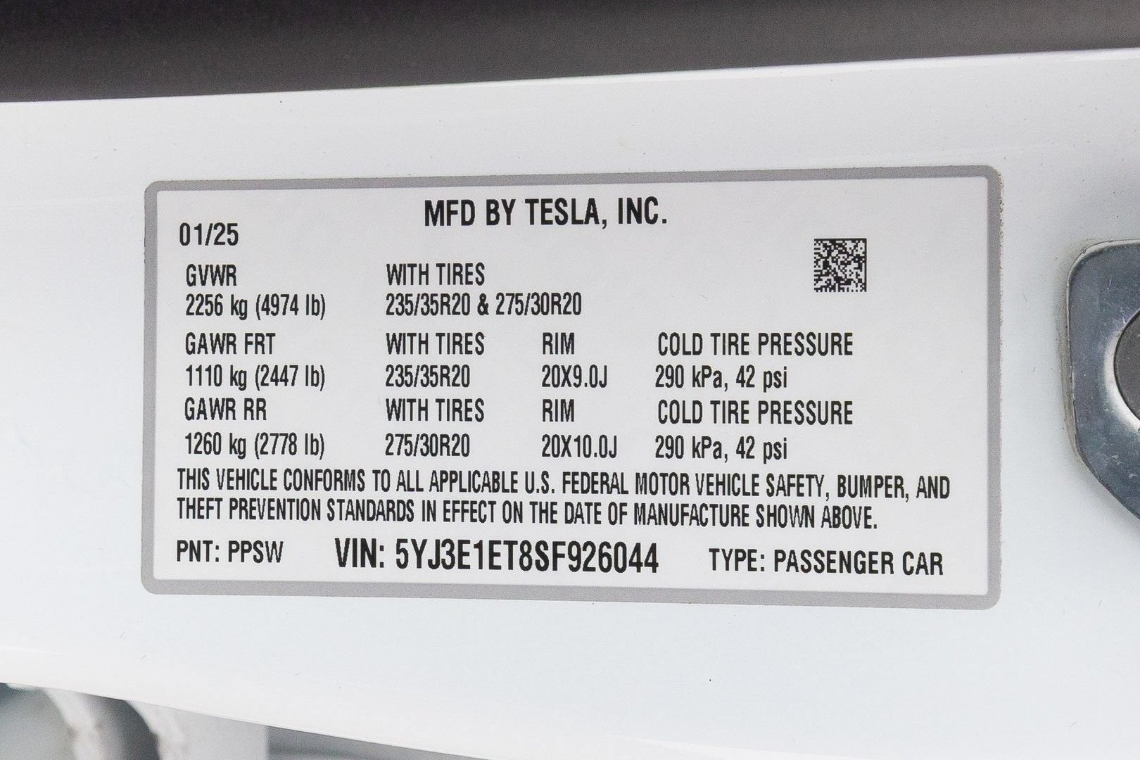2025 Tesla Model 3 Performance