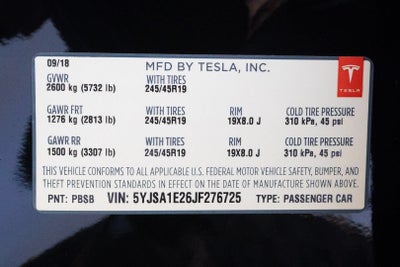 2018 Tesla Model S 75D