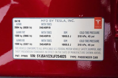 2018 Tesla Model S 75D