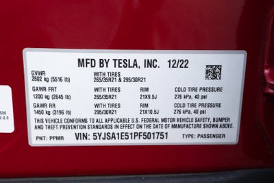 2023 Tesla Model S 4DR AWD