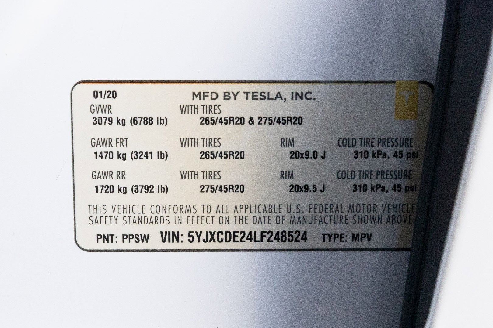 2020 Tesla Model X Long Range