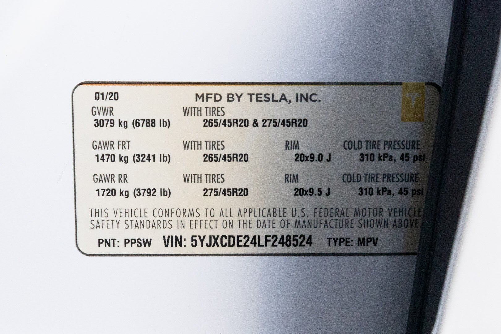 2020 Tesla Model X Long Range