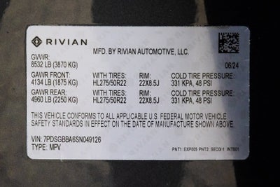 2025 RIVIAN R1S Adventure