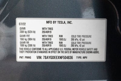 2022 Tesla Model Y Long Range