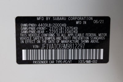 2021 Subaru WRX Premium