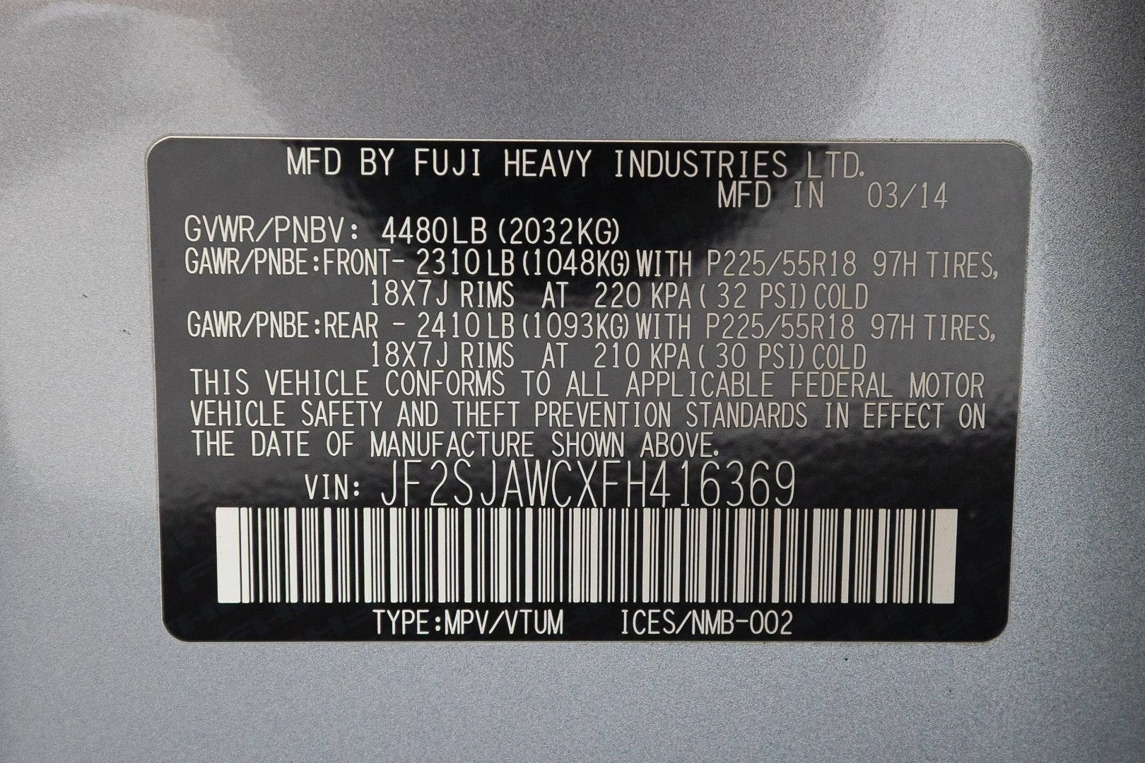 2015 Subaru Forester 2.5i Touring