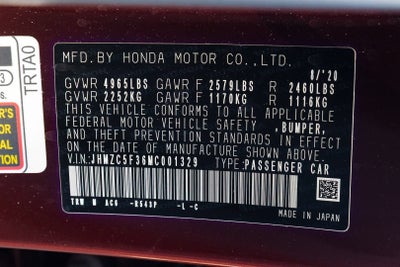 2021 Honda Clarity Plug-In Hybrid Touring