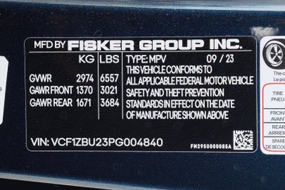 2023 Fisker Ocean One