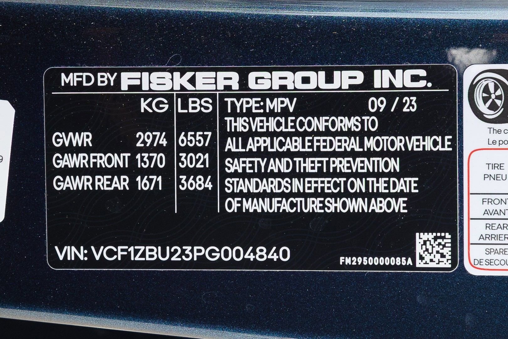 2023 Fisker Ocean One