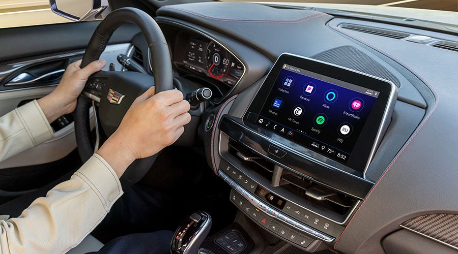Clicking OnStar Option on Touch Screen